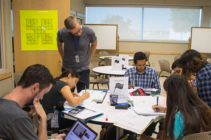 Students studying in the tutorial center