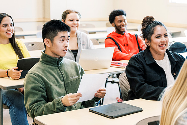 Students in a classroom