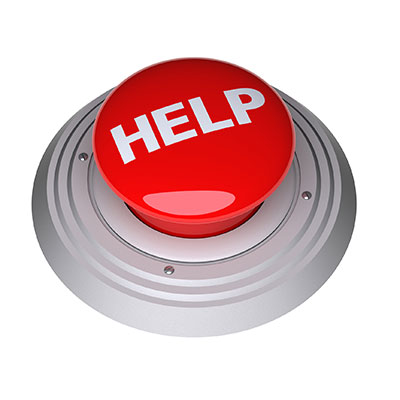 big red help button