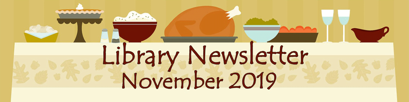 Holiday meal library November banner